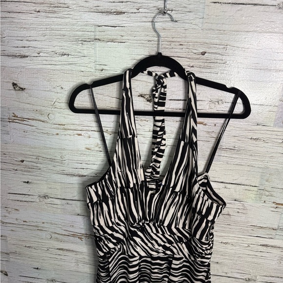Donna Ricco Y2K halter zebra print dress size 14 NWT - Picture 3 of 6